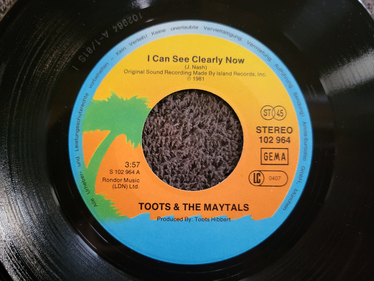 TOOTS AND THE MAYTALS I CAN SEE CLEARLY NOW DILLY DALLY GERMAN IMPORT