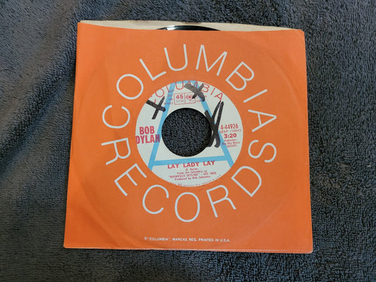 BOB DYLAN LAY LADY LAY PEGGY DAY WHITE LABEL PROMO WLP COLUMBIA 4-44926