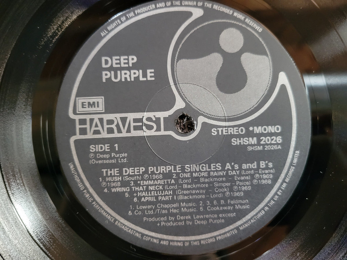 DEEP PURPLE SINGLES IMPORT UK HARVEST