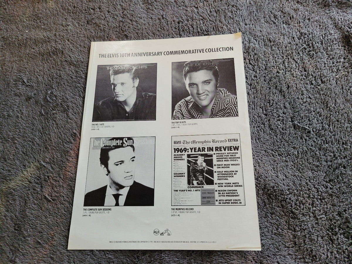 ELVIS PRESLEY THE MEMPHIS RECORD 2LP INSERT RCA
