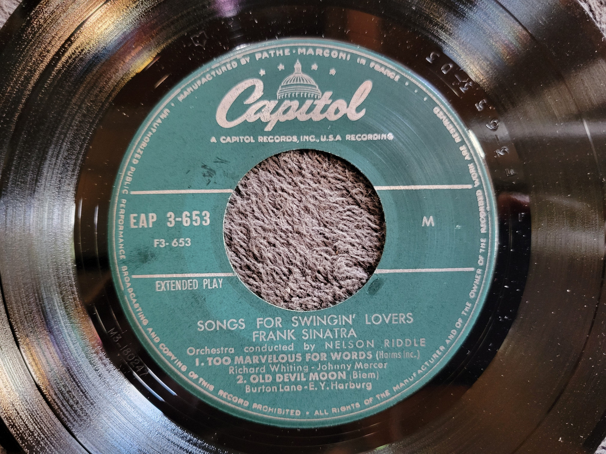 FRANK SINATRA SONGS FOR SWINGING LOVERS IMP 7"