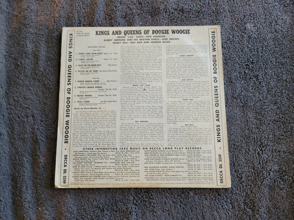 KINGS AND QUEENS OF BOOGIE WOOGIE 10"