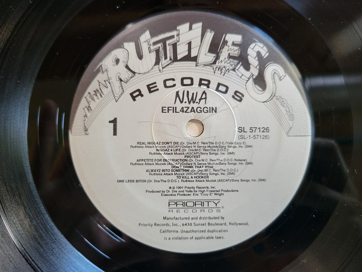 NWA EFIL4ZAGGIN FIRST PRESSING 1P