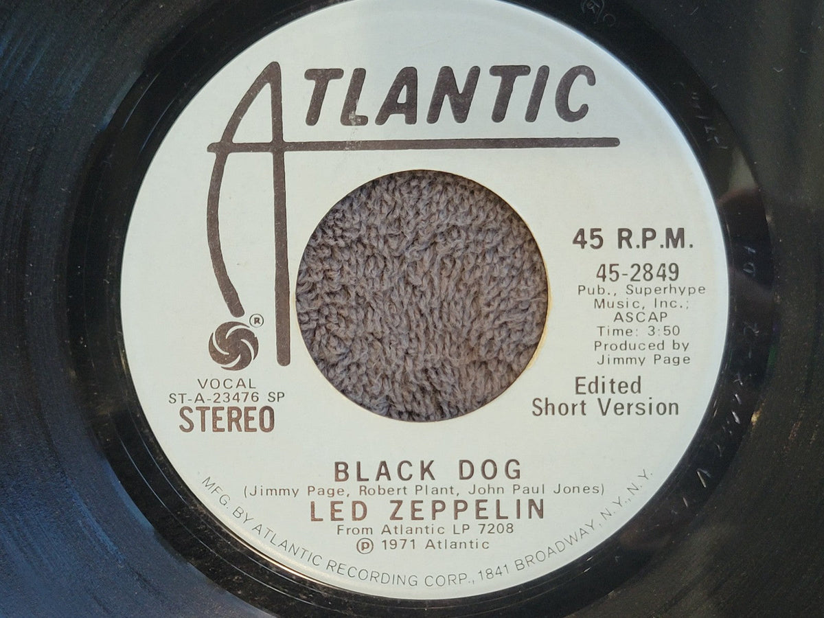 LED ZEPPELIN BLACK DOG WHITE LABEL PROMO MONO WLP