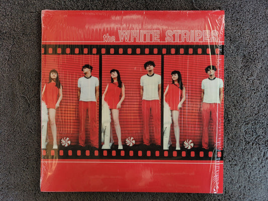 WHITE STRIPES S/T ALBUM RED WHITE SPLIT VINYL LIMITED EDITION SHRINK