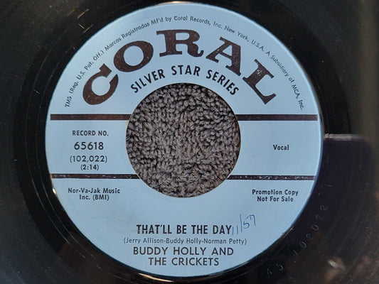 BUDDY HOLLY THAT'LL BE THE DAY I'M LOOKIN FOR SOMEONE TO LOVE SILVER STAR CORAL