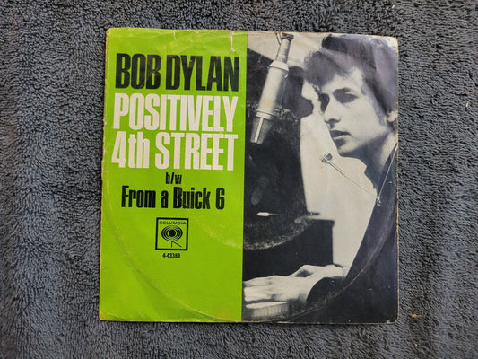 BOB DYLAN POSITIVELY 4TH STREET PICTURE SLEEVE FROM A BUICK 6 COLUMBIA 4-43389