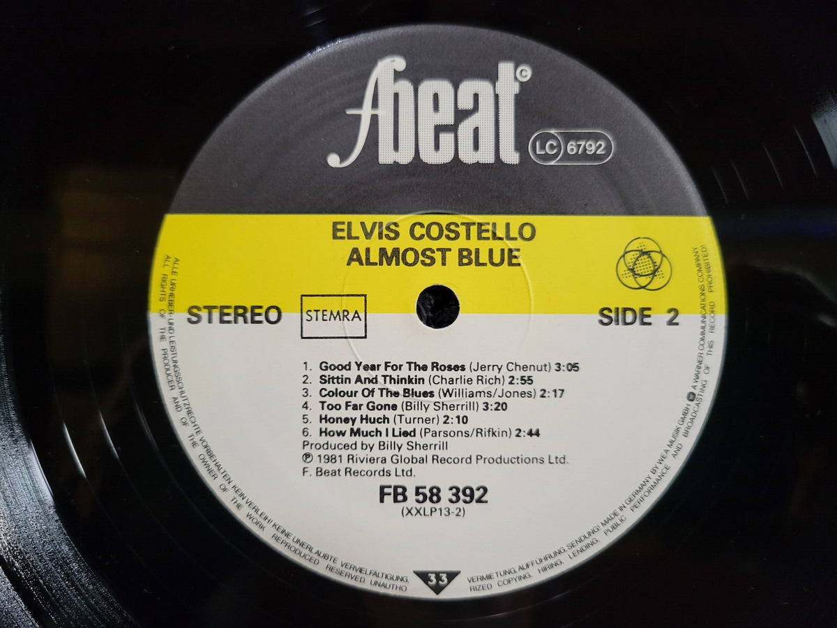 ELVIS COSTELLO ALMOST BLUE GER IMP
