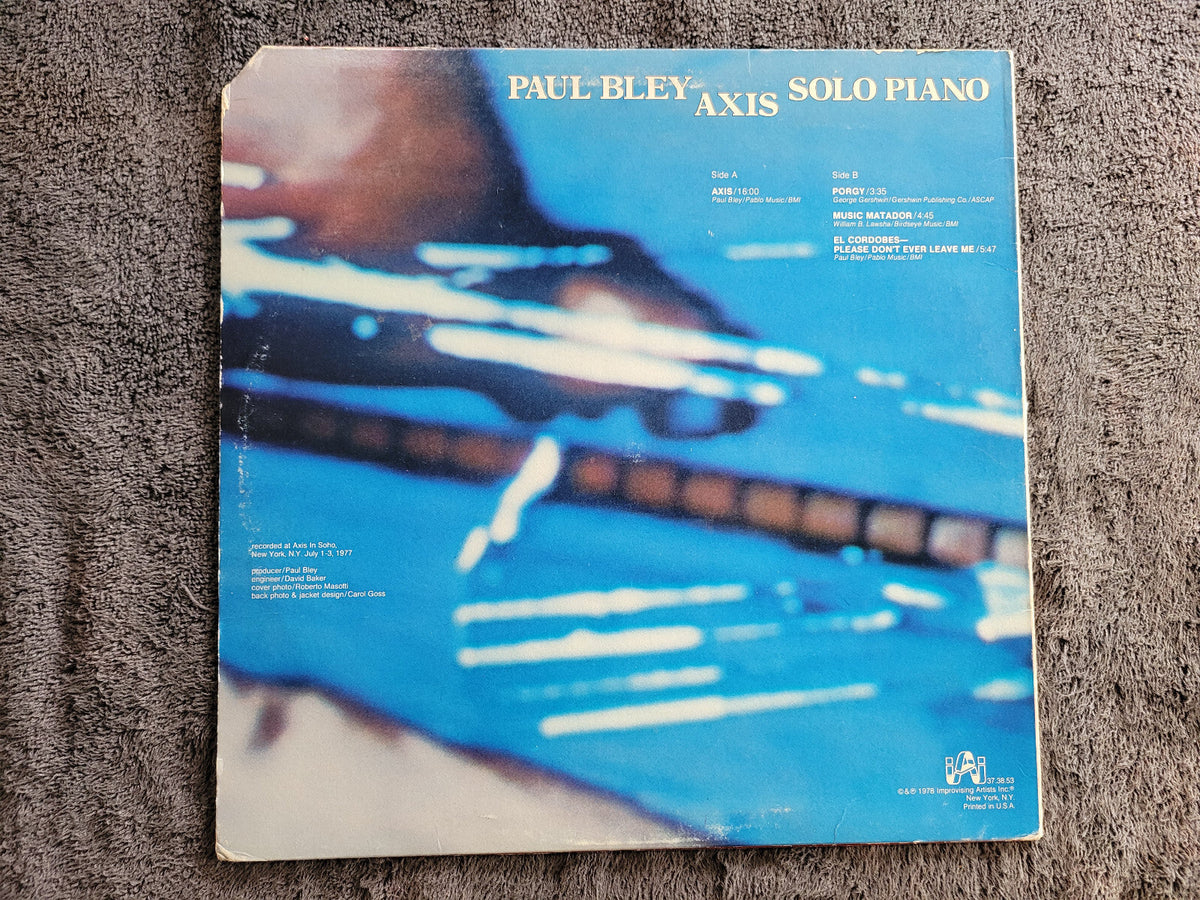 PAUL BLEY AXIS