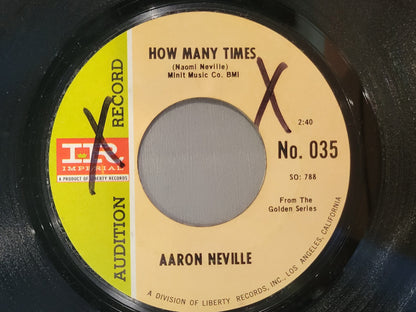AARON NEVILLE OVER YOU HOW MANY TIMES IMPERIAL NO. 035 PROMO