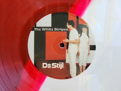 WHITE STRIPES DE STIJL LIM ED RED WHITE SPLIT VINYL