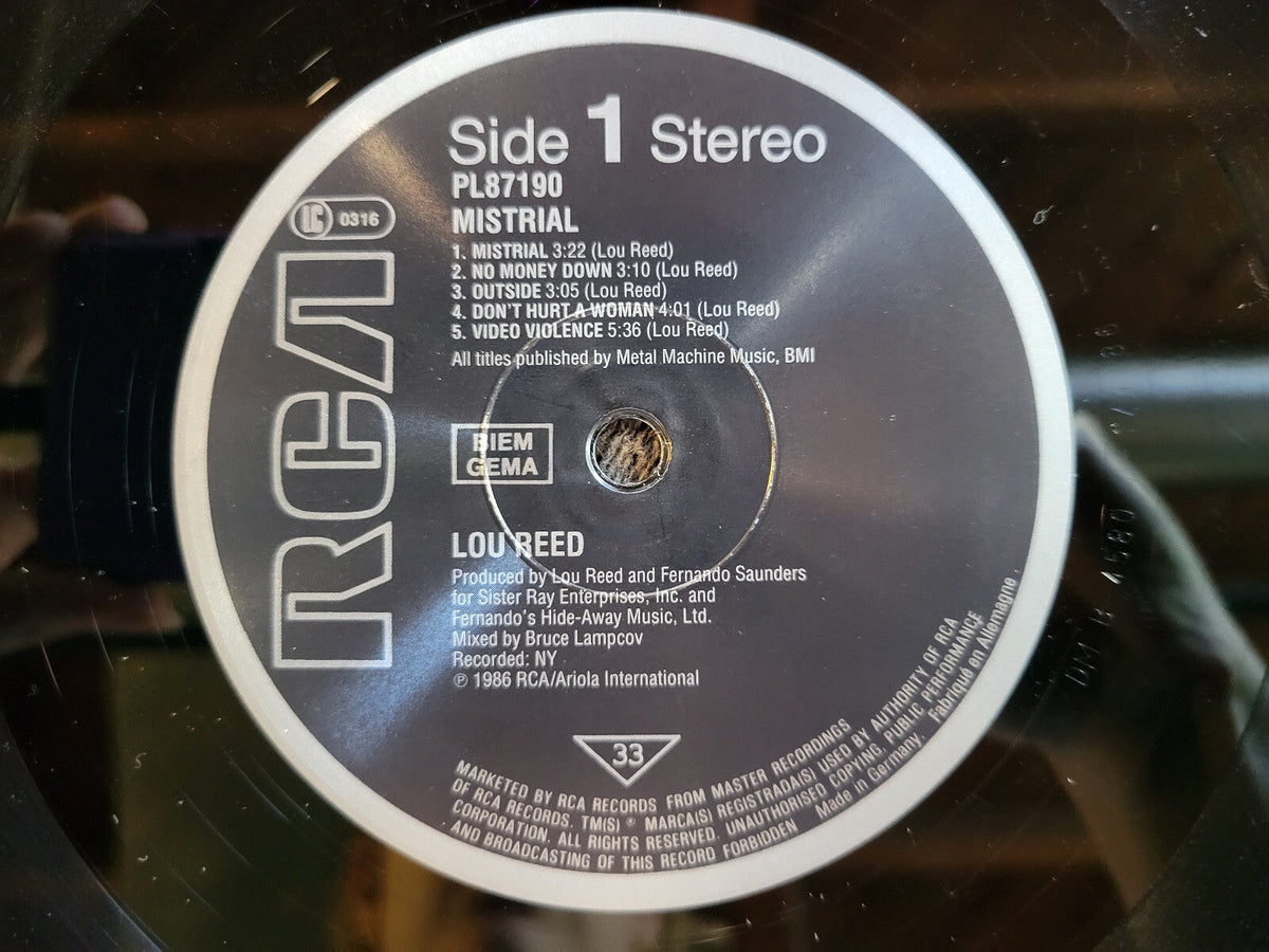 LOU REED MISTRIAL GERMANY IMPORT