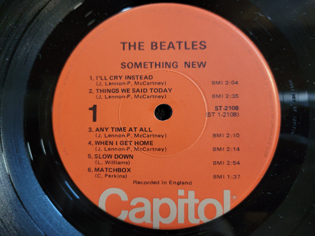 BEATLES SOMETHING NEW ORANGE CAPITOL