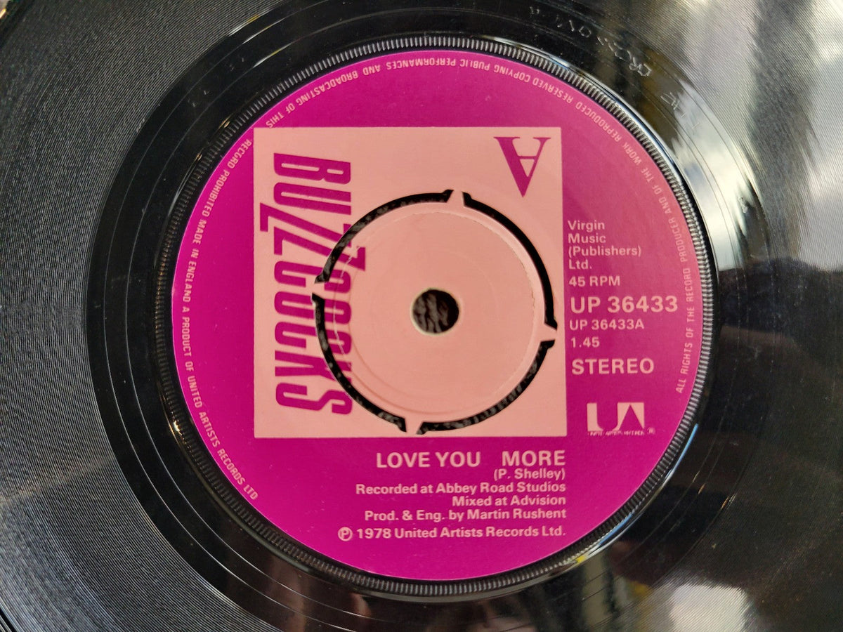 BUZZCOCKS LOVE YOU MORE NOISE ANNOYS UK IMP PS 7"