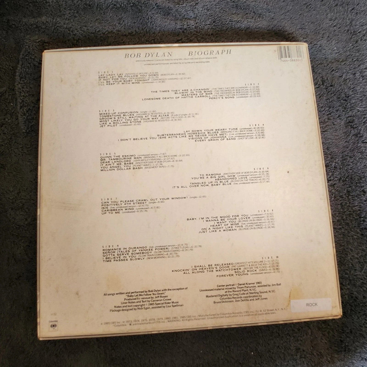 BOB DYLAN BIOGRAPH BOX SET W/ BOOKLET
