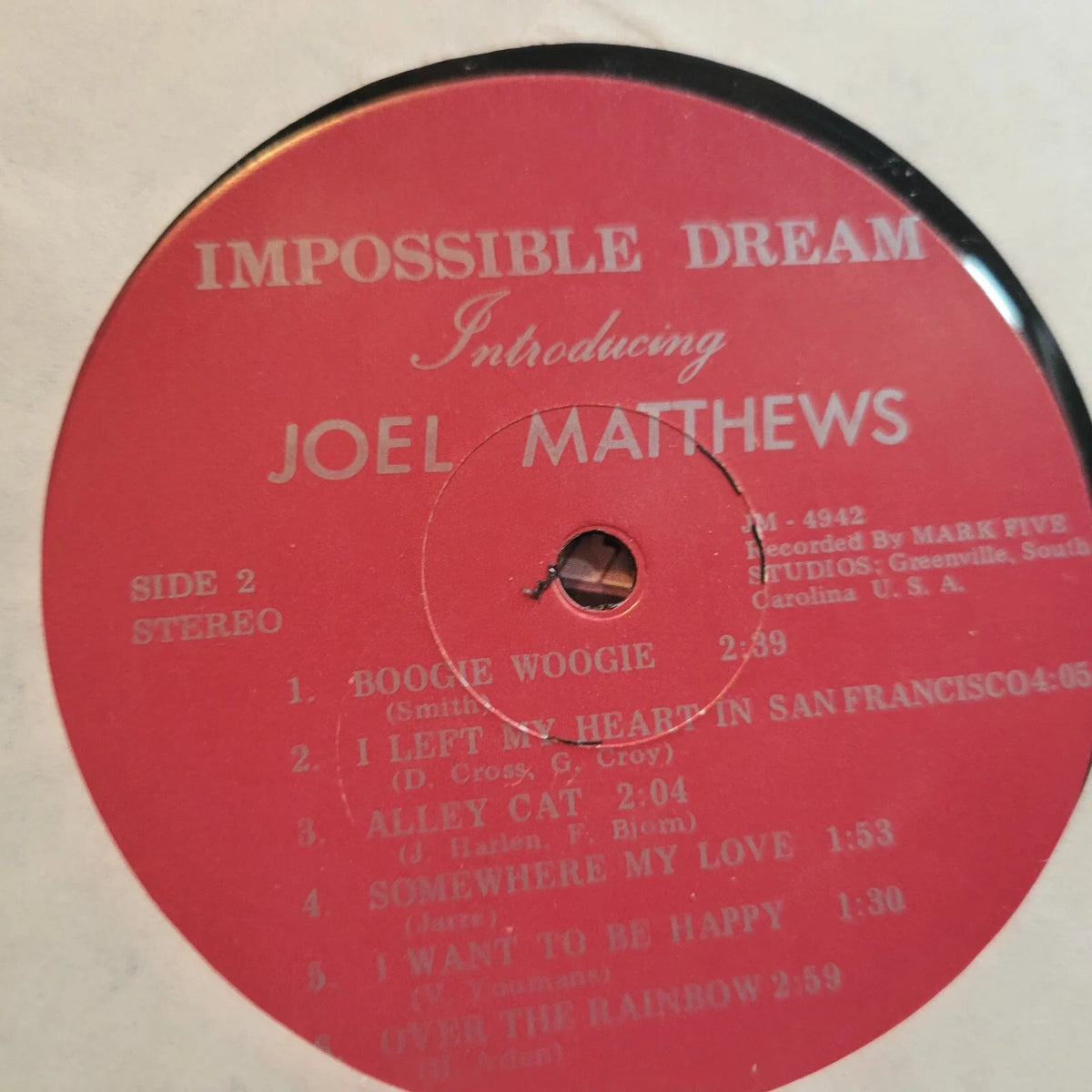 JOEL MATTHEWS IMPOSSIBLE DREAM